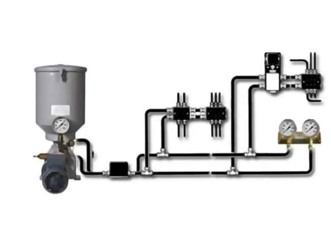 diagrama de lubrificação com graxa bsb