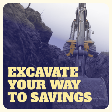 saving excavate cost