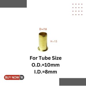 inserção de tubo para tubo de 10 mm e 8 mm