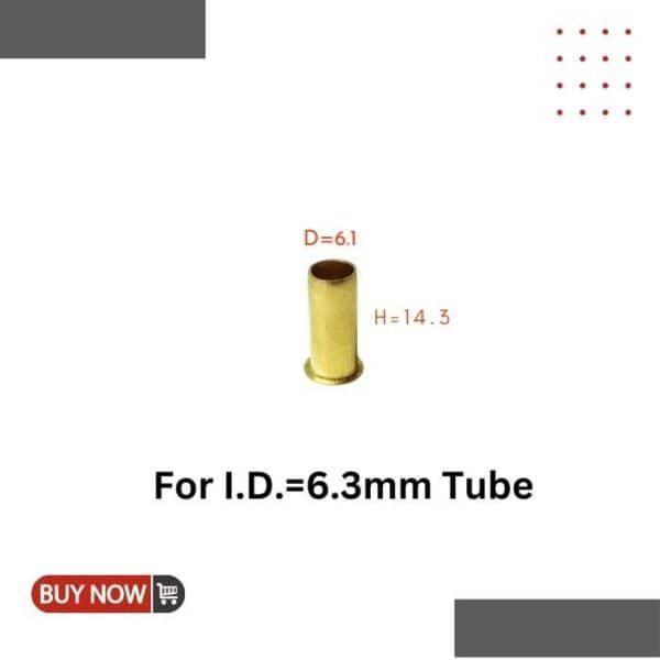 tube insert for 6.3mm tube